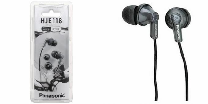 Fones de ouvido Panasonic com fio