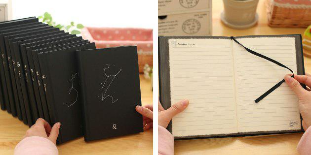 Notebooks com os signos do zodíaco