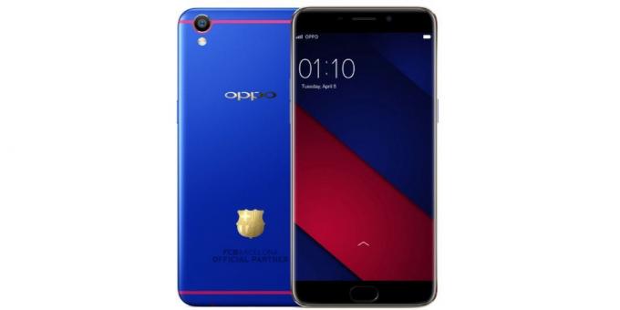Smartphones OPPO: Em 2017 OPPO OPPO lançou um modelo da marca R11 para o clube fãs "Barcelona"
